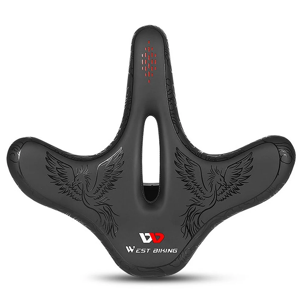 komfortabel ergonomisk vanntett bred sykkelsete