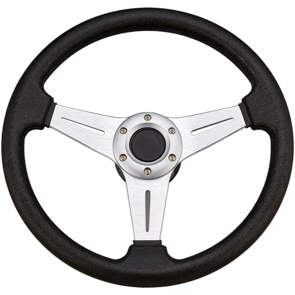 Sportsratt svart med aluminium, Ø 338 mm, 3/4" standard nav