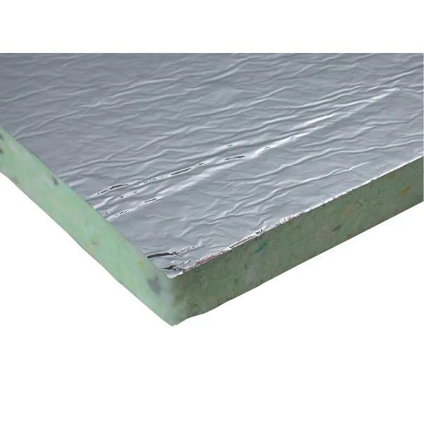 Isoflock, Polytec-ark med folie, 4x50x100, 100 kg/m³, 16 dB, ISO 4589-3, FMVSS-302
