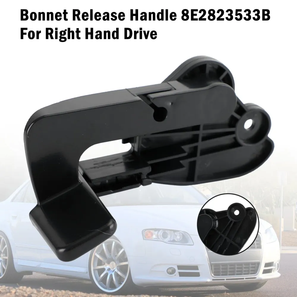 Audi A4 B6 B7 2001-2008 RHD Bonnat Release Handle Lever 8E2823533B høyre hånd