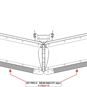 KFI Wear Bar Wing Kit V-Plow - 2 pc.