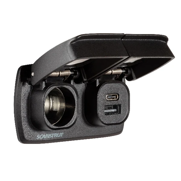ScanStrut, Flip-Pro Duo USB-/C & 12/24V strømuttak, IPX4