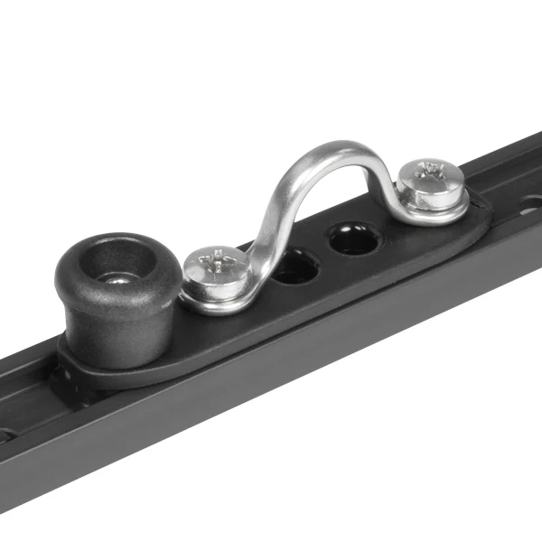 Ronstan, C-slide m/brakett og fjærstopper 19 mm skinne