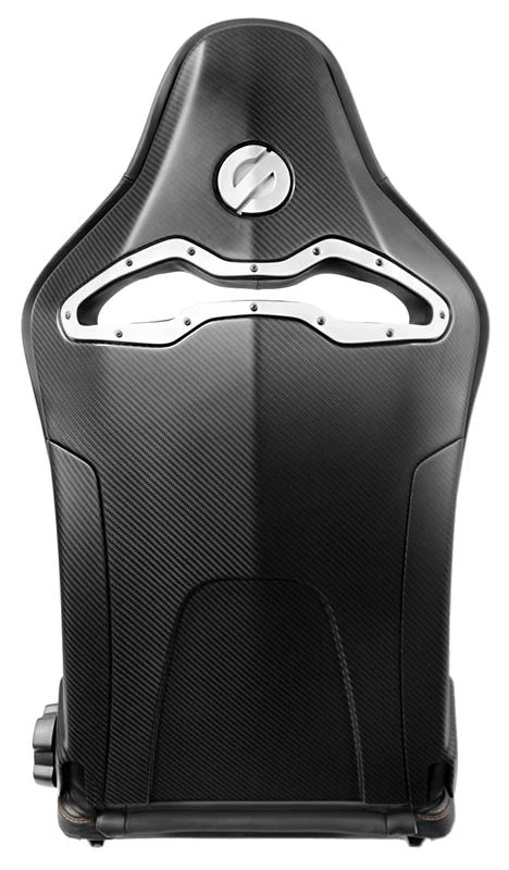 Sparco Seat SPX Special Edition Black/Red w/ Gloss Carbon Shell - Right