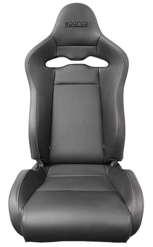 Sparco Seat SPX Special Edition Black/Red w/ Gloss Carbon Shell - Right
