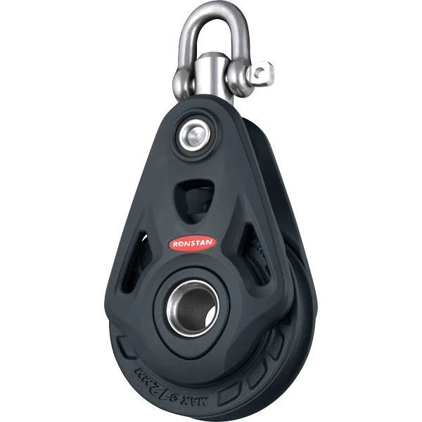Ronstan, kjerne enkeltblokk med svivel, serie 60, 1000 kg belastning, 60 mm skivediameter