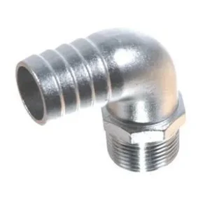 1852, Slangetapp 90° utv. gjenger AISI 316, 1/2” x 20 mm