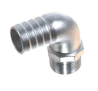 1852, Slangetapp 90° utv. gjenger AISI 316, 1/2” x 20 mm
