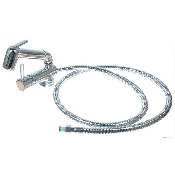 Barka, Ettgreps blandebatteri, serie MI med dusj, Krom, 110 mm bred, 132 mm høy, 3/8” utv. tråd