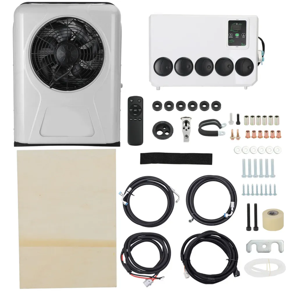 12V 12000 BTU Truck Cab RV Air Conditioner Split AC Fit Semi Trucks Bus Caravan