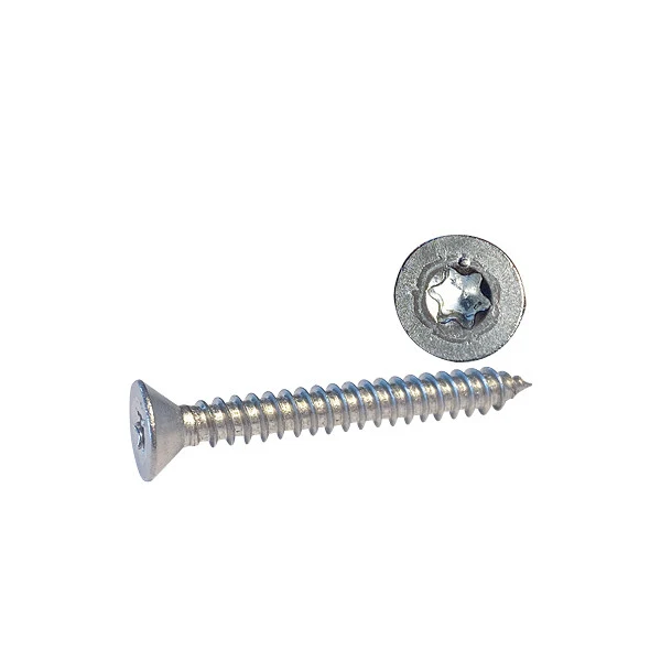 Selvskærende skrue US. Hoved Torx kærv TX30 6,3x25 A4 ISO14586 4stk