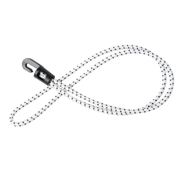 1852, Elastikk med krok Ø4mm hvit 30cm (5 stk.)