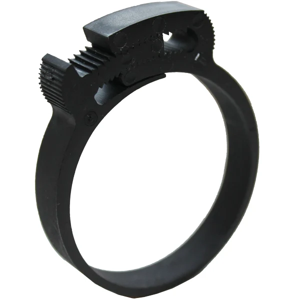 Klemmeplast 13,8 - 15,3 mm sort - 7 mm, doble kjever