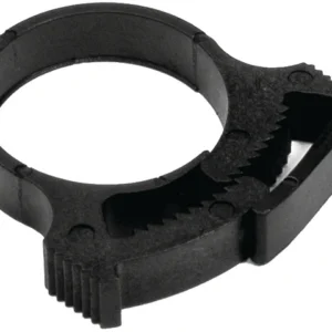 Klemmeplast 18,2 - 21 mm sort - 7 mm, doble tenner
