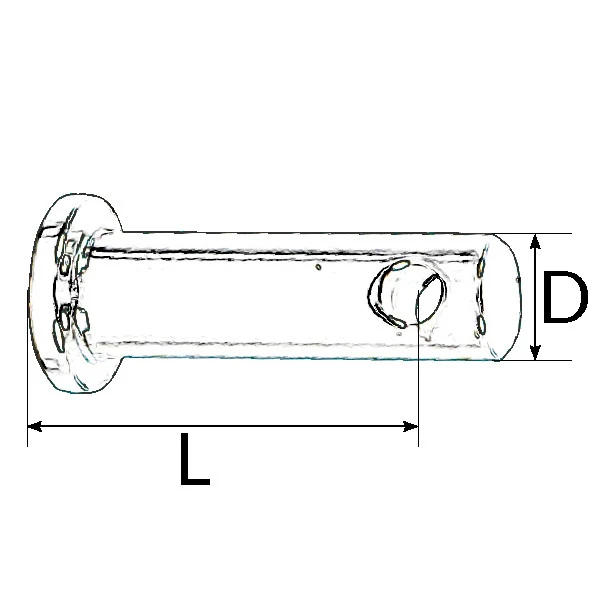 Splittbolt AISI 316, 8 x 24mm RF, 2 stk