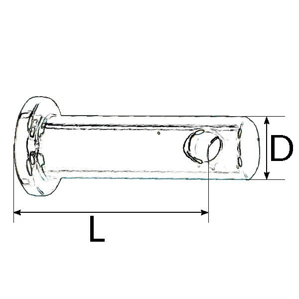 Splittbolt AISI 316, 8 x 24mm RF, 2 stk