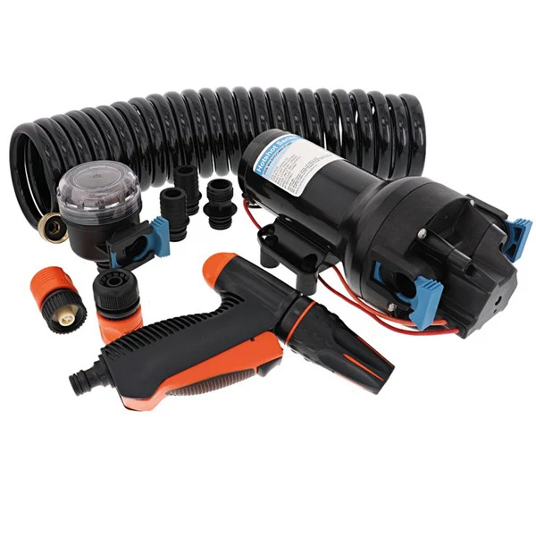 Jabsco, spylepumpe "Hotshot" sett HD4, 12V, Q401J-118S-4A, 15 lpm, 4,1 bar