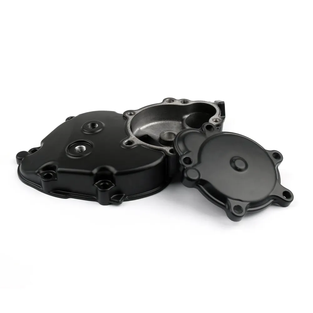 Motorstarter Case Crankcase Cover Fit Kawasaki Ninja ZX10R (06-10) Svart generisk