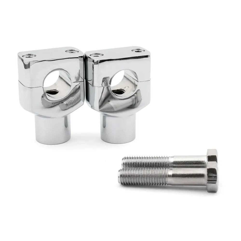 7/8 鈥? 2mm motor aluminiumshåndstangfeste stigerørklemme ATV Quad Dirt Chrome