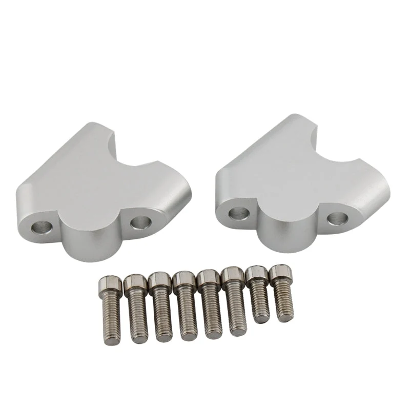 Sølvstyremontering Risers Klemmet Fit BMW S1000XR S 1000 XR 2020 2021