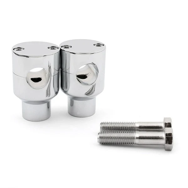 Styreforhøyer Forhøyere Feste Monteringsklemmer Motorsykkel Sykkel 7/8" 22 mm svart