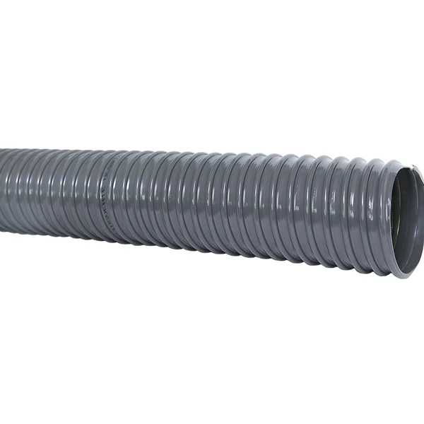 Spiral sugeslange 50mm grå 3m, PVC, 0,3 bar, -10º til +60º