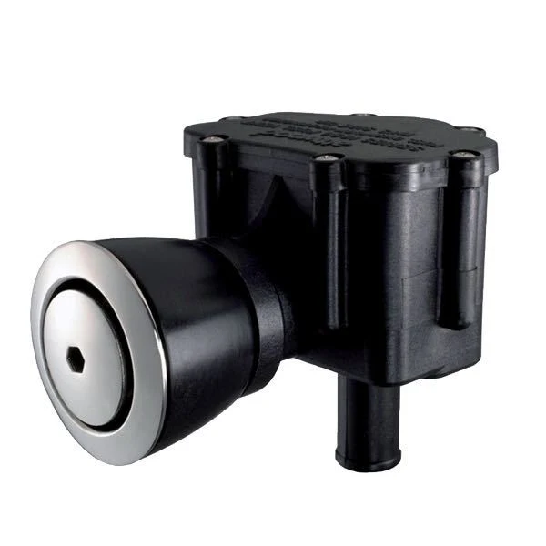 Attwood, Tankventil innfelt med returventil, skrogtykkelse opptil 14 mm, dybde 72 mm, høyde 82 mm, slangetilkobling 16 mm