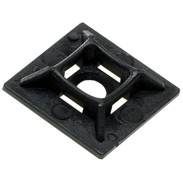 1852, Stikkontakt strips, sort 28 x 28mm, 10 stk.