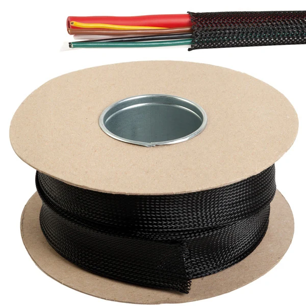 Kabelbeskyttelse monofilament svart Ø28-47 mm, 10m, -50 til +150 °C