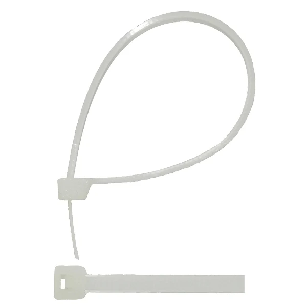 Strips hvit 100 x 2,5 mm, 20 stk, Nylon 66