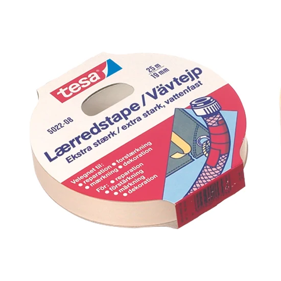 Tesa, Lerretstape hvit, 19mm x 25m