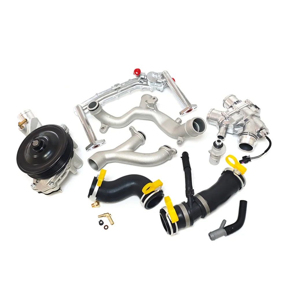 2017-2020 Jaguar F-PACE 3.0L V6-Gass kjølesystem Kit Supercharged Engine LR092992 LR090630