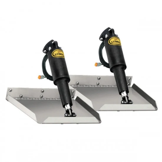 Lenco, Trim planer Set Edge Mount 12x12" u/panel, 12V
