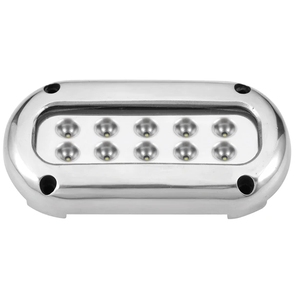 Undervannslys LED HP, hvit, 1,5 m kabel, 5500-6300K, 245 lumen, 12/24 V, 10x3 W, IP68