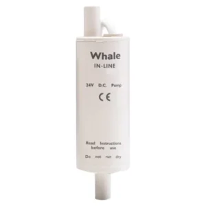 Whale, GP1394 Inline Booster Pump 24V, ABS, 10mm-13mm slanger