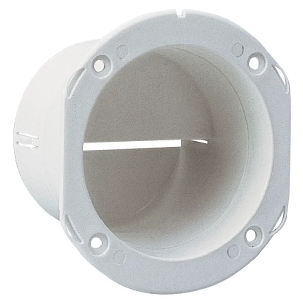 Nuova Rade, Slangeadapter ventilgjell Ø 3" / 70mm, 76mm monteringshull, Hvit
