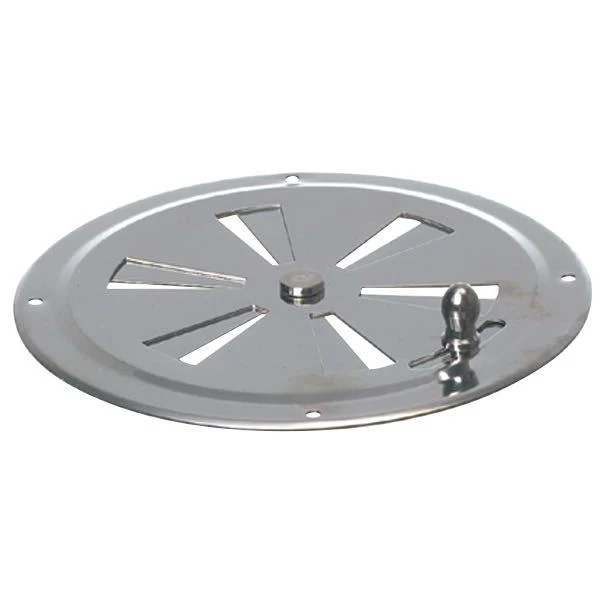 Ventilasjonsgitter Ø125mm, sommerfugl, Polert rustfritt stål