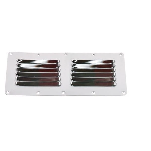 Ventilasjonsrister SS 115 x 230mm, Polert rustfritt stål