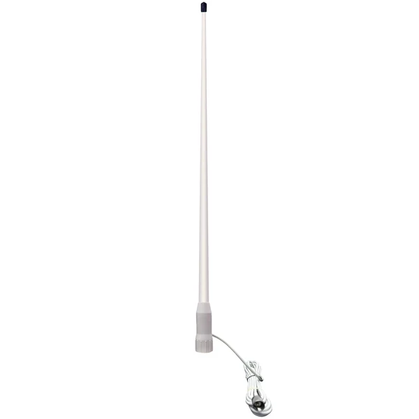 1852, VHF motorbåtantenne 105 cm, hvit, 7m kabler, FME-kontakt, 156-162,5 MHz, 3,5 dB