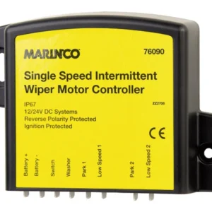 Marinco, viskermotorstyring, 1-2 motorer, Variable intervaller, 12V/24V, MPN: 76090