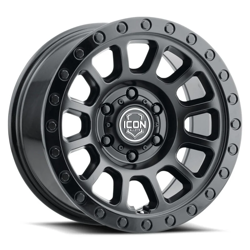 ICON Hulse 17 X 8.5 / 6 X 5.5 / 25mm Offset / 5.75in BS Double Black